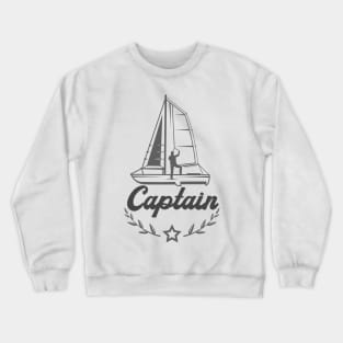 Sailing Ship Captain Sailboat Yacht Crewneck Sweatshirt